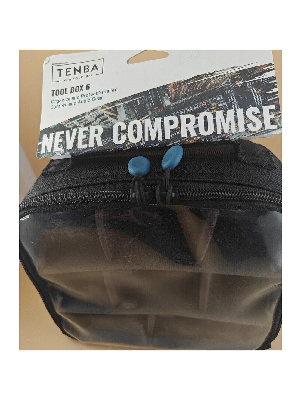 Tenba Tools Tool Box 6 Camera Organizer Black Adjustable Dividers New